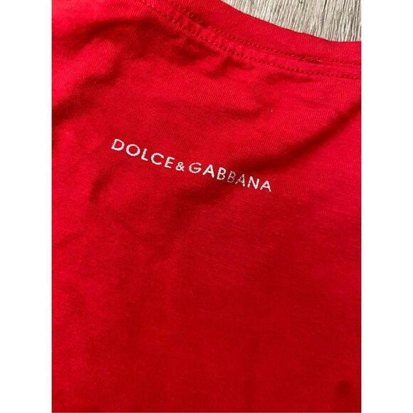 Dolce & Gabbana Red Logo Baby T-Shirt, Found in Italy, Size Small* - Picture 9 of 9